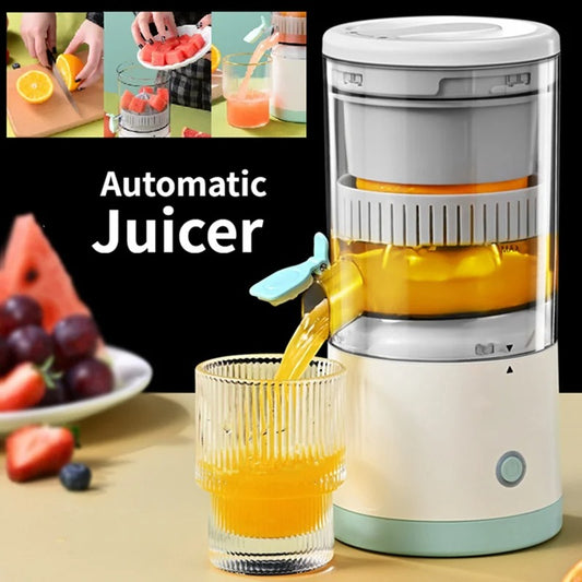 Portable Electric Wireless Citrus Juicer, Rechargeable Orange and Lemon Juice Maker for Home and Travel